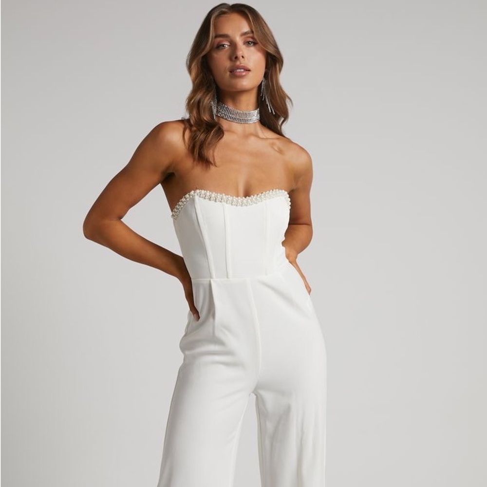 SHOW PO WHITE JEMMAE JUMPSUIT